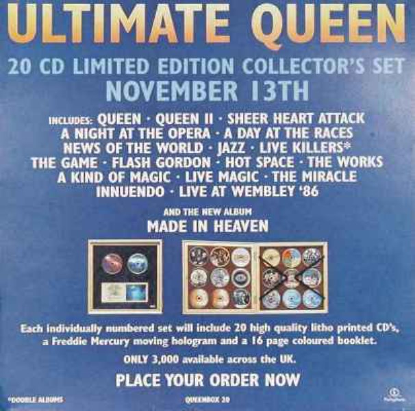 Queen  The Ultimate Collection : Front